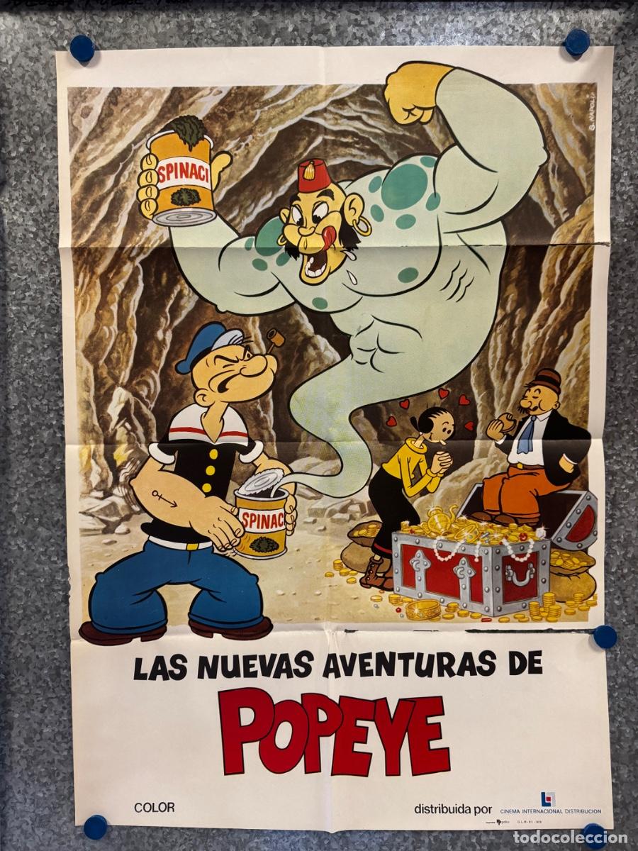 Cine: Las nuevas aventuras de popeye , Dibujos animados, A&ntilde;o 1978, POSTER ORIGINAL