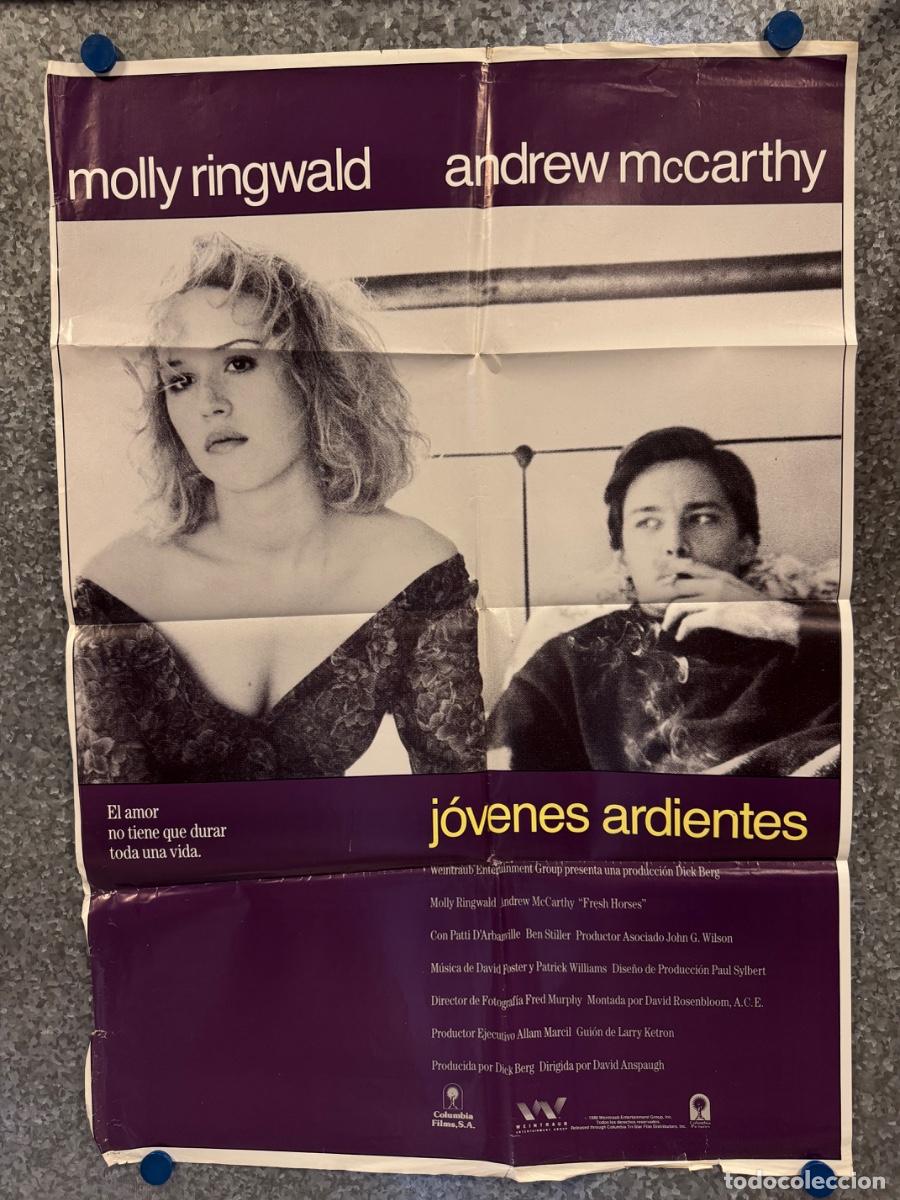Cine: Jovenes ardientes , Molly Ringwald, Andrew McCarthy, A&ntilde;o 1988, POSTER ORIGINAL