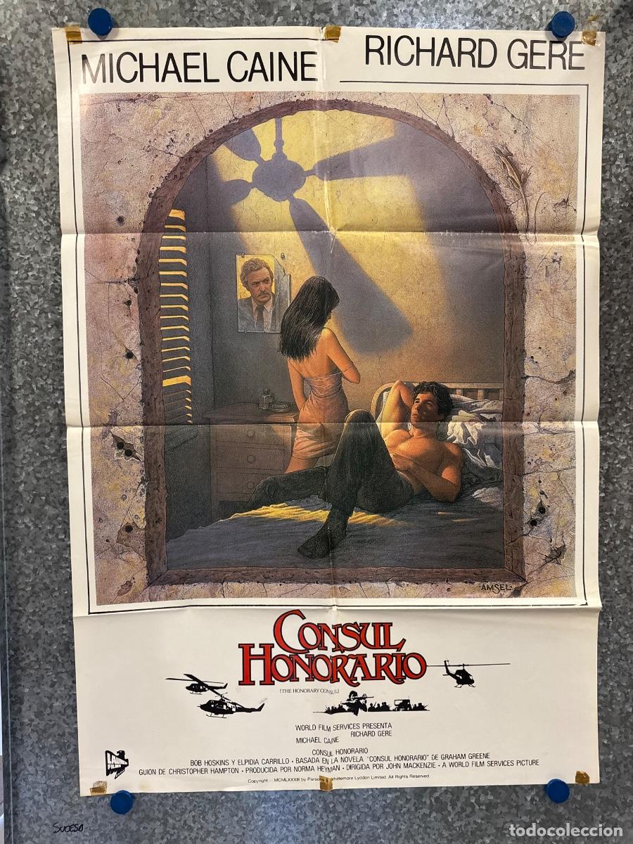 Cine: Consul Honorario , Michael Caine, Richard Gere, POSTER ORIGINAL