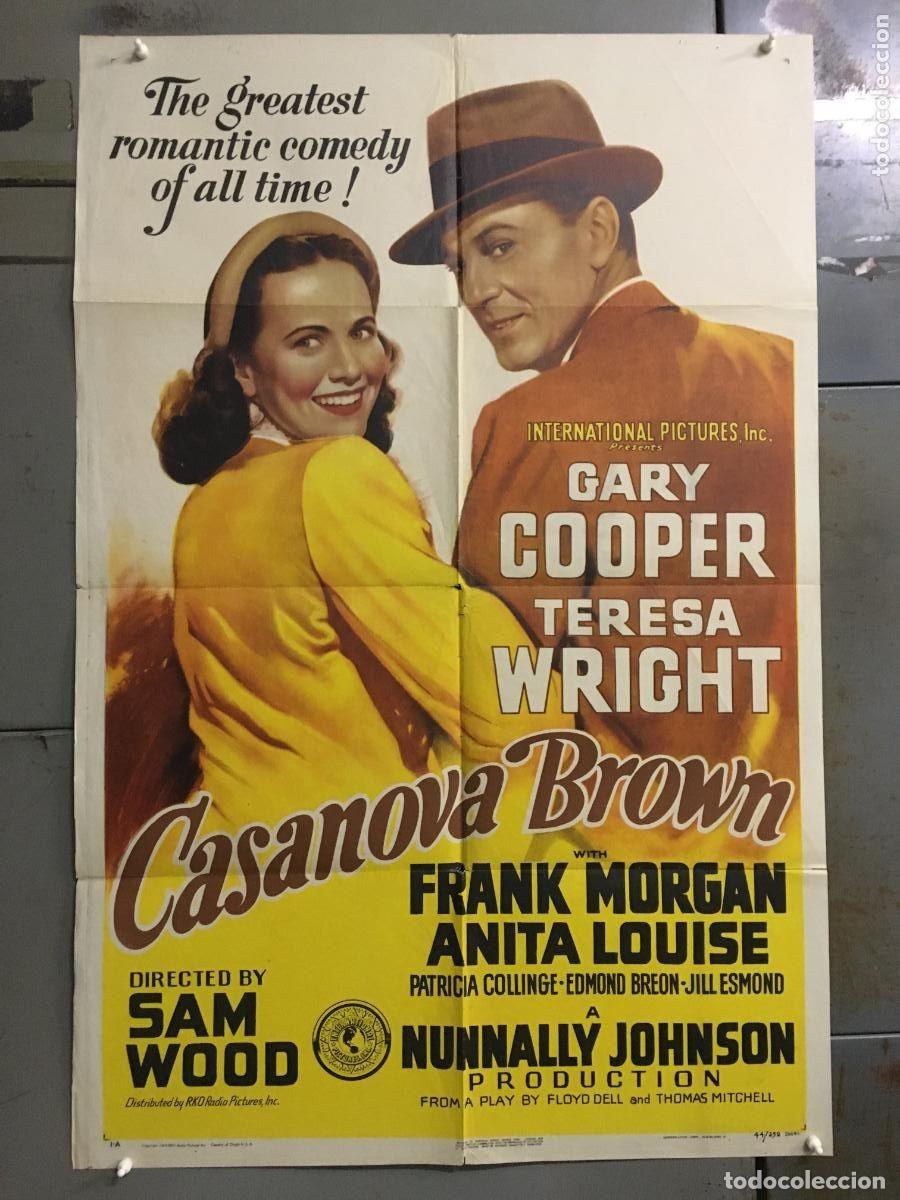 Cinema: PJE 0353 CASANOVA BROWN GARY COOPER TERESA WRIGHT POSTER ORIGINAL USA 70X105