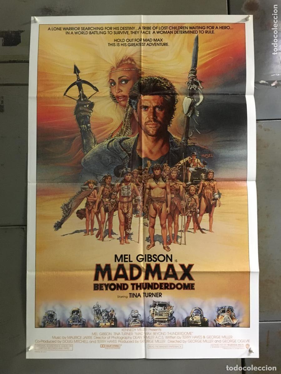 Cin&eacute;ma: PJE 0356 MAD MAX 3 MAS ALLA CUPULA DEL TRUENO MEL GIBSON TINA TURNER POSTER ORIGINAL USA 70X105