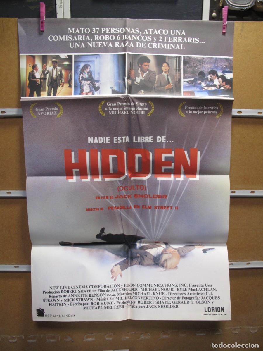 Cine: EN2101 HIDDEN OCULTO POSTER ORIGINAL