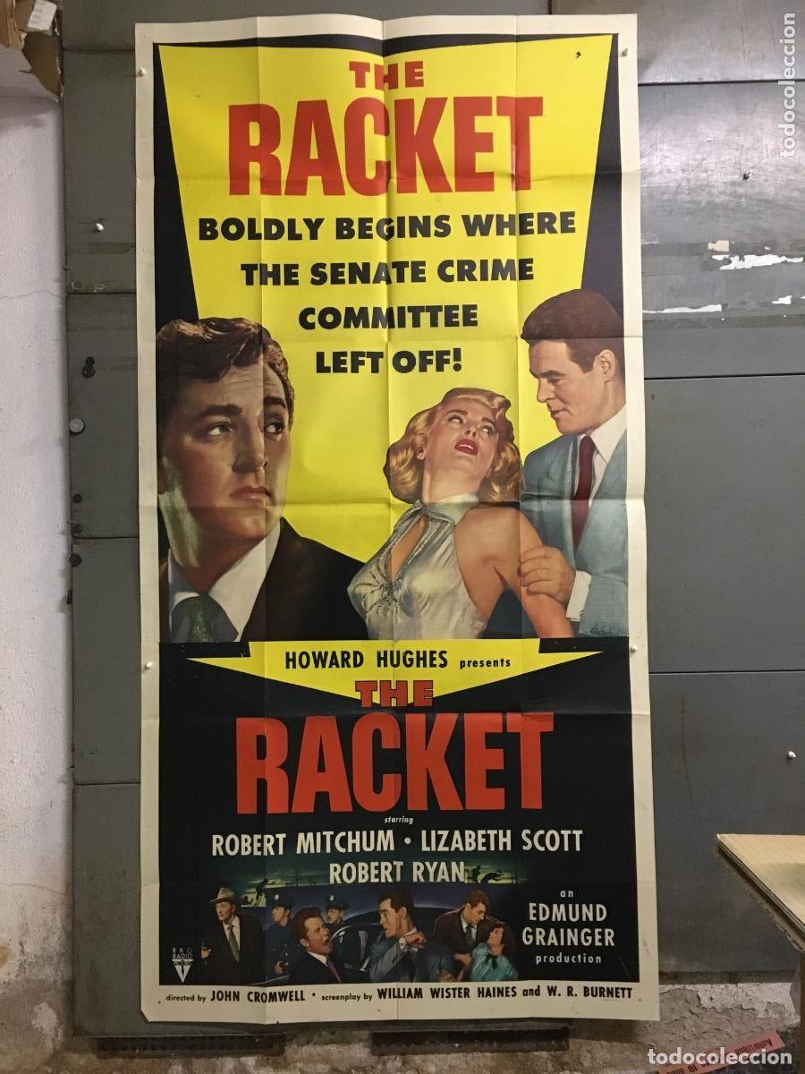 Kino: PJE 0359 THE RACKET ROBERT MITCHUM LIZABETH SCOTT FILM NOIR POSTER ORIGINAL 3 hojas USA105X210