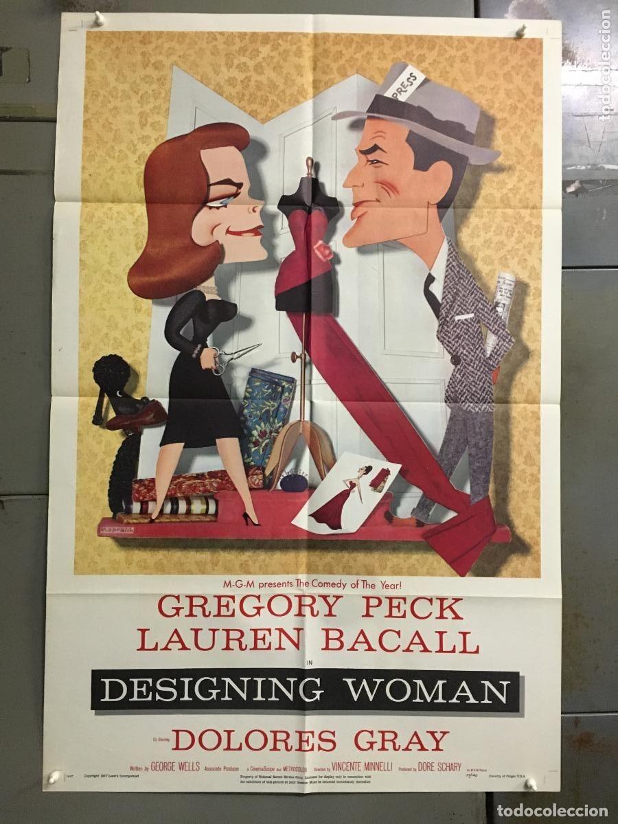 Cine: PJE 0365 MI DESCONFIADA ESPOSA GREGORY PECK LAUREN BACALL MINNELLI KAPRALIK POSTER ORIG USA 70X105
