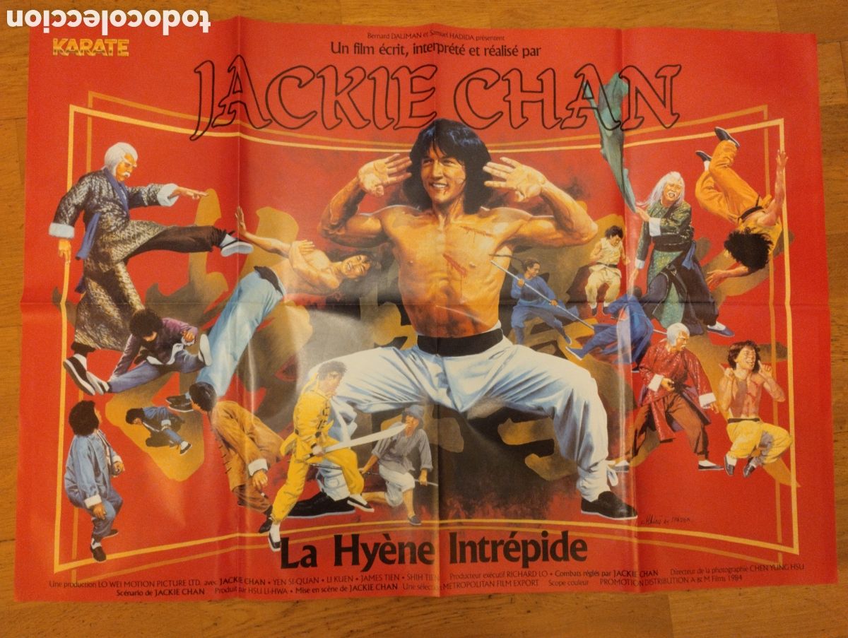 Cine: Poster antiguo Jackie Chan Hyene Intrepide