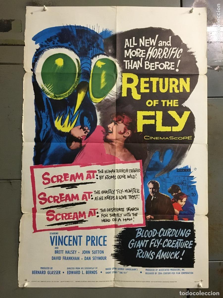Cin&eacute;ma: PJE 0373 RETURN OF THE FLY VINCENT PRICE POSTER ORIGINAL USA 70X105