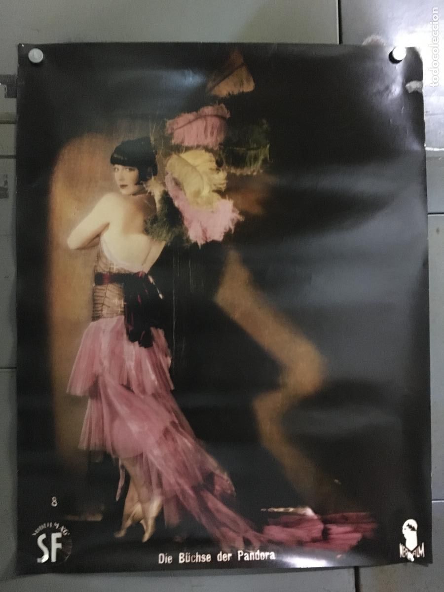Cine: R0249 LA CAJA DE PANDORA LOUISE BRROKS G.W. PABST POSTER ORIGINAL ALEMAN 85X108