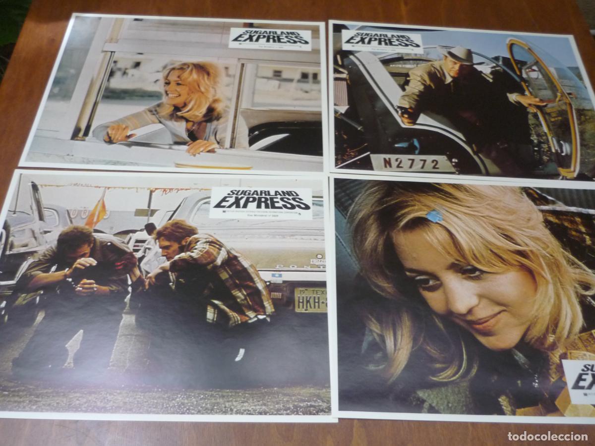 Cine: sugarland express - 12 fotocromos originales francia - loca evasion steven spielberg