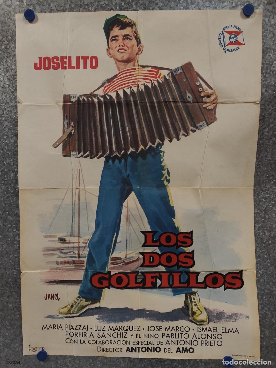 Cine: LOS DOS GOLFILLOS. JOSELITO, ANTONIO DEL AMO. A&Ntilde;O 1963. POSTER ORIGINAL