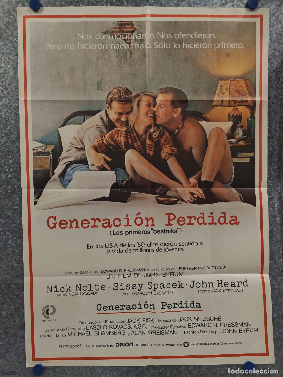 Cine: Generaci&oacute;n perdida: los primeros beatniks. Nick Nolte, Sissy Spacek. A&Ntilde;O 1980. POSTER ORIGINAL