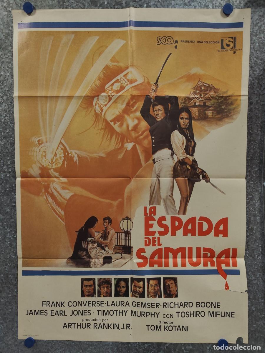 Cine: La espada del samur&aacute;i. Richard Boone, Toshir&ocirc; Mifune, LAURA GEMSER A&Ntilde;O 1982 POSTER ORIGINAL