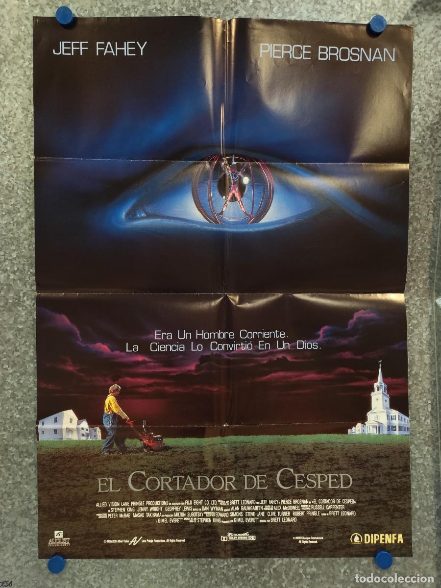 Cine: El cortador de c&eacute;sped. Pierce Brosnan, Jeff Fahey, Jenny Wright, Mark Bringleson. POSTER ORIGINAL