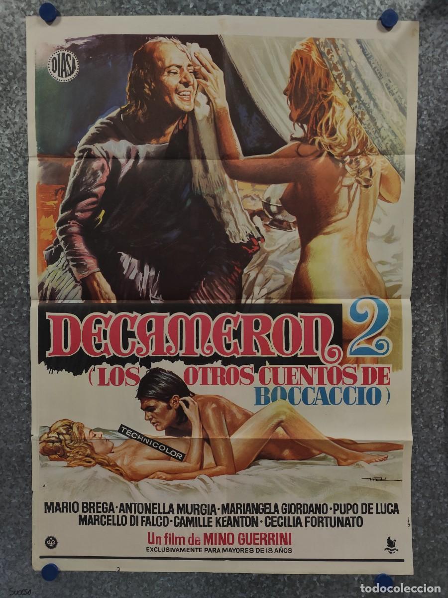 Cine: DECAMERON 2 (LOS OTROS CUENTOS DE BOCCACCIO). ENZO PULCRANO, CLAUDIA BIANCHI. POSTER ORIGINAL