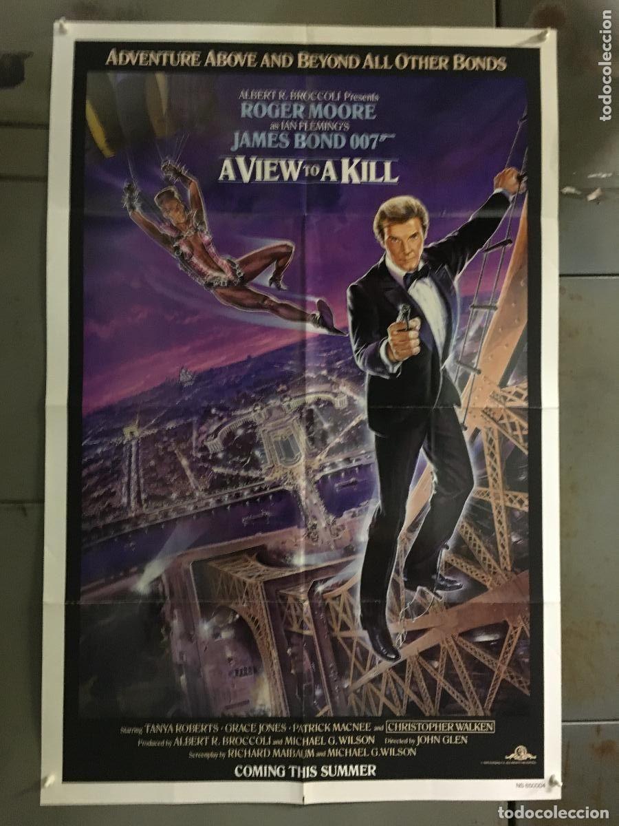 Cine: PJE 0384 PANORAMA PARA MATAR JAMES BOND 007 ROGER MOORE GRACE JONES POSTER ORIGINAL USA 70x105