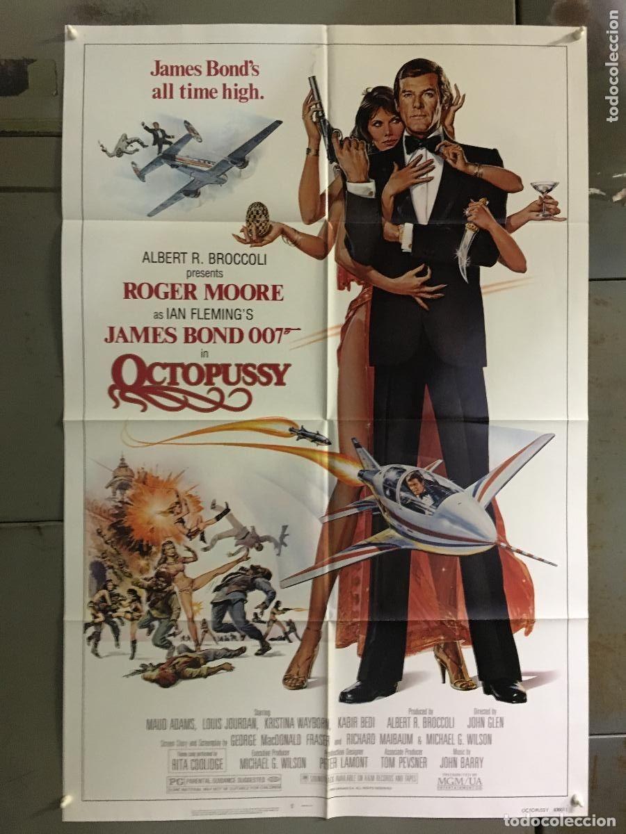 Cinema: PJE 0385 OCTOPUSSY JAMES BOND 007 ROGER MOORE POSTER ORIGINAL USA 70x105