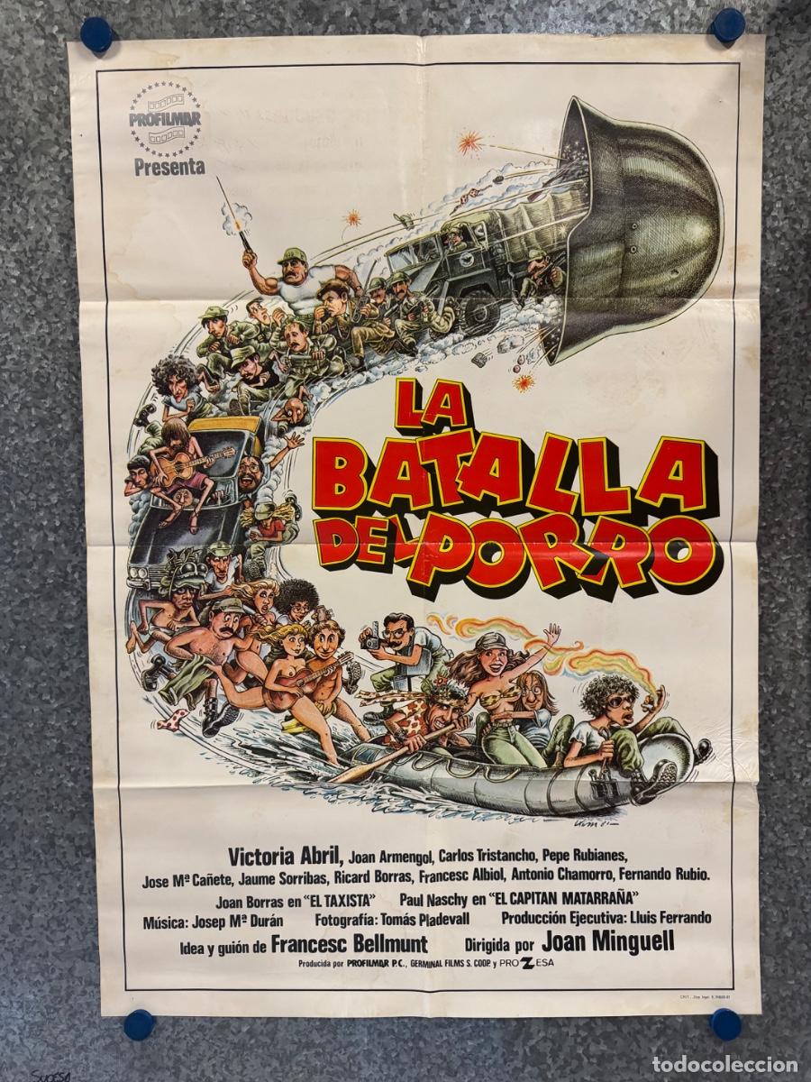 Cine: La batalla del porro, Victoria Abril, Joan Armengol, A&ntilde;o 1981, POSTER ORIGINAL