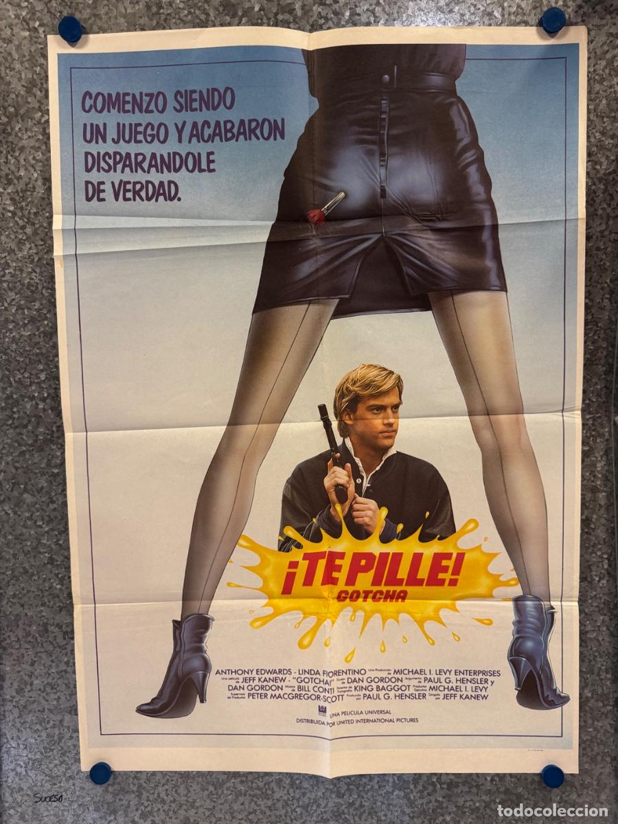 Cine: Te pille, Anthony Edwards, Linda Fiorentino, A&ntilde;o 1986, POSTER ORIGINAL