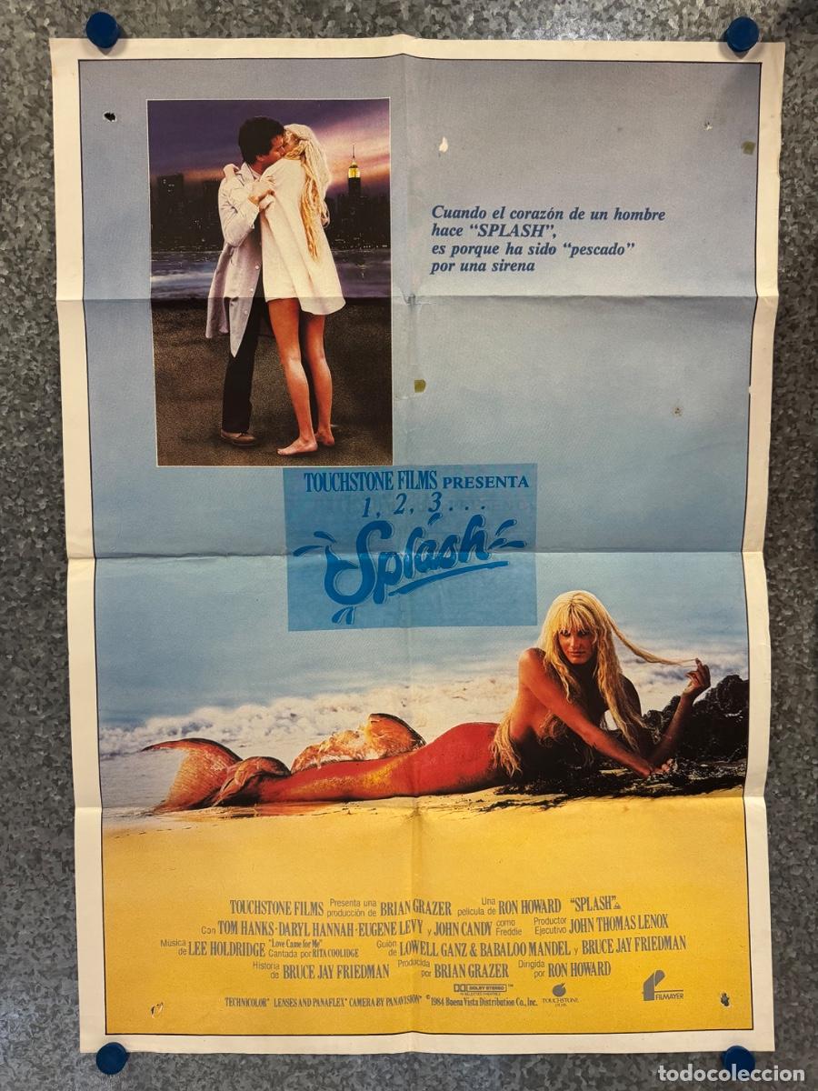 Cine: Splash, Tom Hanks, Daryl Hannah, POSTER ORIGINAL
