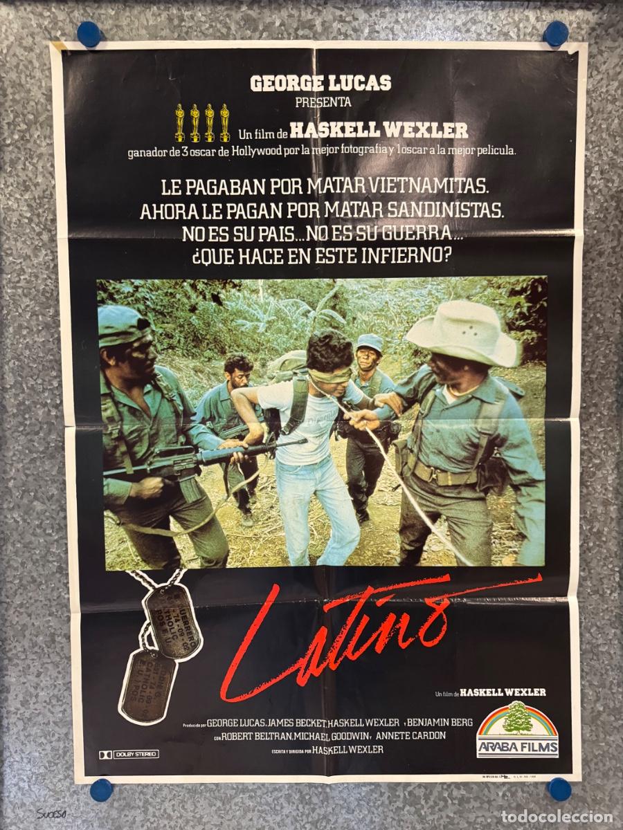 Cine: Latino, Robert Beltran, Michael Goodwin, A&ntilde;o 1986, POSTER ORIGINAL