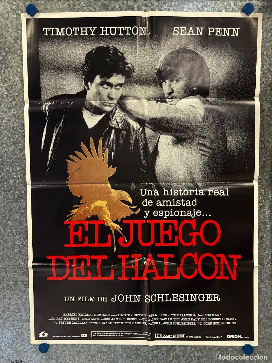 Cine: El juego del halcon, Timothy Hutton, Sean Penn, POSTER ORIGINAL