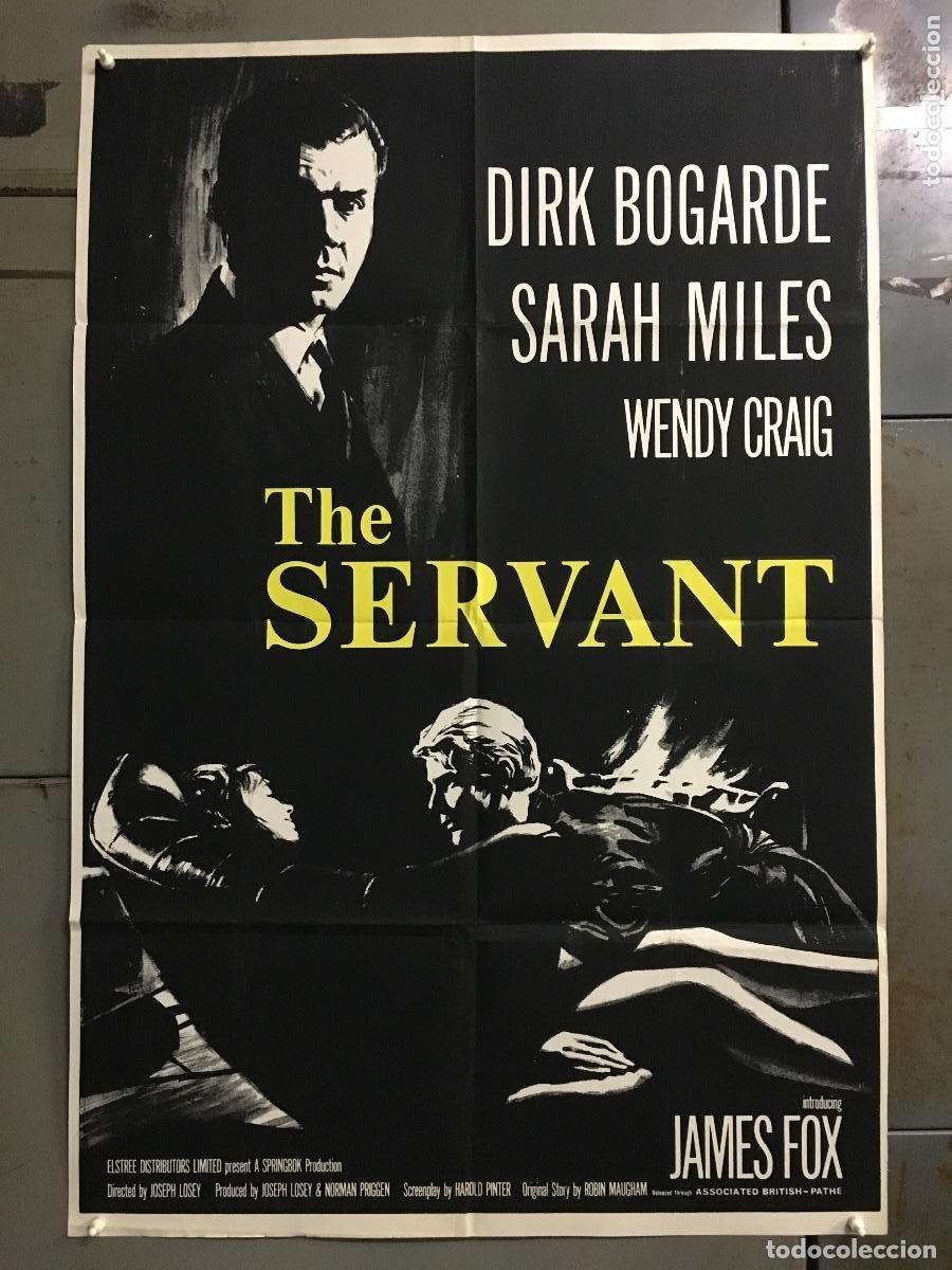 Cine: PJE 0389 EL SIRVIENTE DIRK BOGARDE JOSEPH LOSEY POSTER ORIGINAL INGLES 70X100 LITOGRAFIA