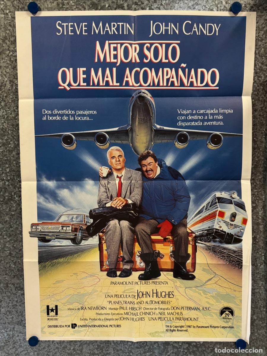 Cine: Mejor solo que mal acompa&ntilde;ado, Steve Martin, John Candy, A&ntilde;o 1987, POSTER ORIGINAL