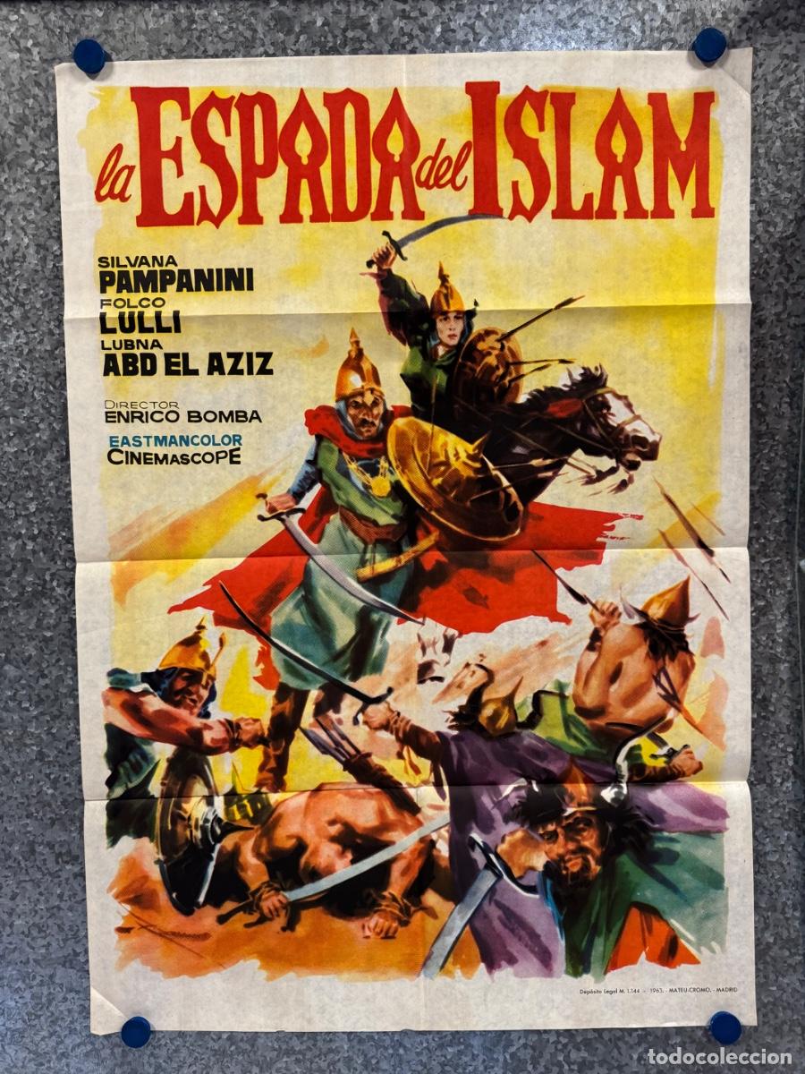 Cine: La espada de Islam, Silvana Pampanini, Folco Lulli, A&ntilde;o 1963, POSTER ORIGINAL