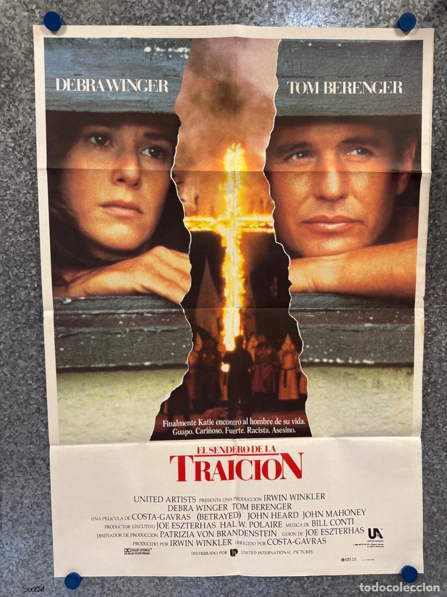 Cine: El sendero de la traicion, Debra Winger, Tom Berenger, A&ntilde;o 1988, POSTER ORIGINAL