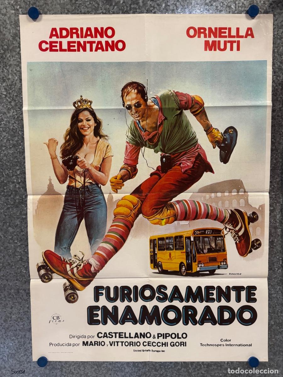 Cine: Furiosamente enamorado, Adriano Celentino, Ornella Muti, A&ntilde;o 1981, POSTER ORIGINAL