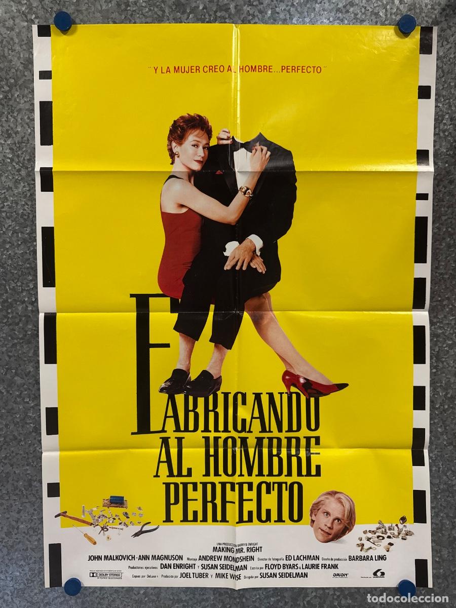 Cine: Fabricando al hombre perfecto, John Malkovich, Ann Magnuson, POSTER ORIGINAL