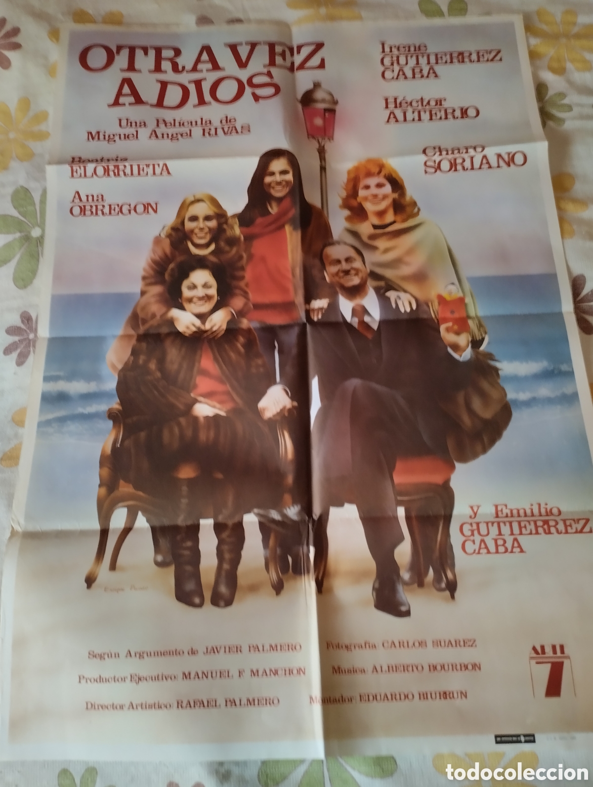 Cine: CARTEL POSTER 100 X 70 - OTRA VEZ ADIOS