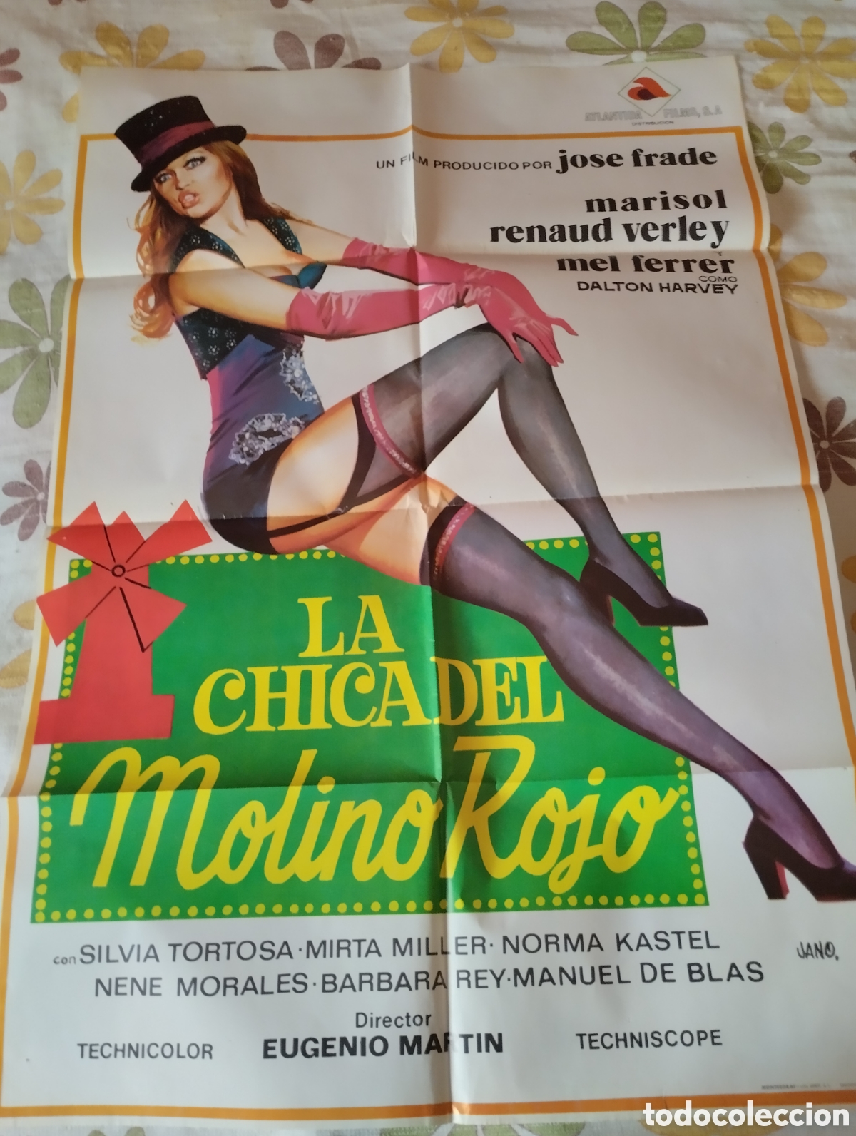 Cine: CARTEL POSTER 100 x 70 - LA CHICA DEL MOLINO ROJO