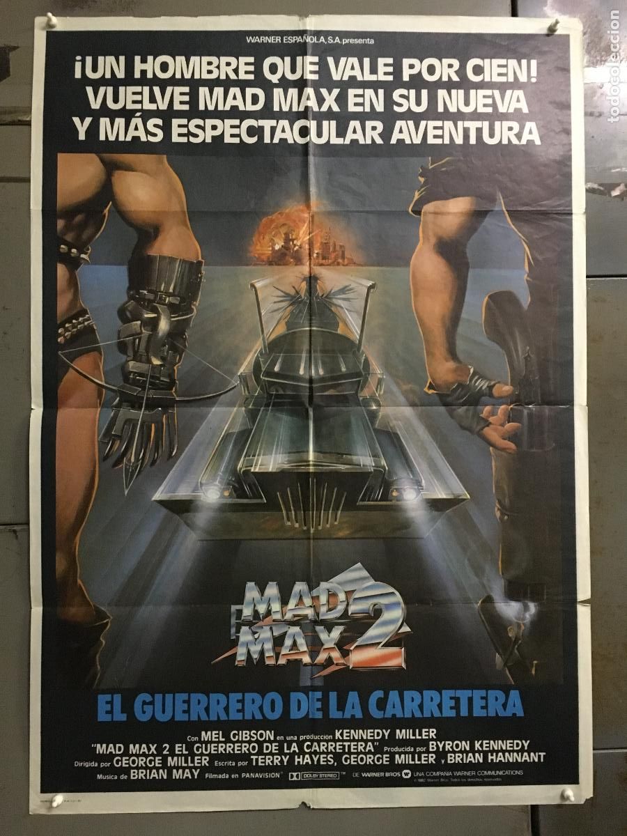 Cin&eacute;ma: AFD67 MAD MAX 2 MEL GIBSON POSTER ORIGINAL 70X100 ESTRENO