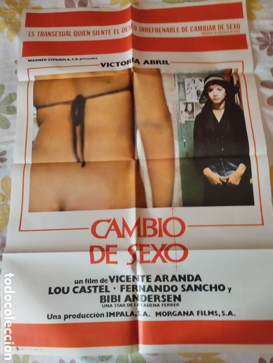 Cine: CARTEL POSTER 100 x 70 - CAMBIO DE SEXO