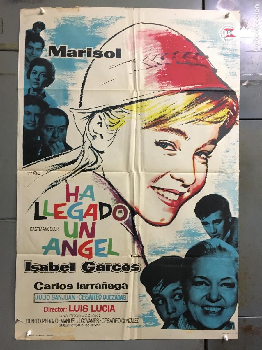 Cine: AFD70 HA LLEGADO UN ANGEL MARISOL CARLOS LARRA&Ntilde;AGA MAC POSTER ORIGINAL ESTRENO 70X100