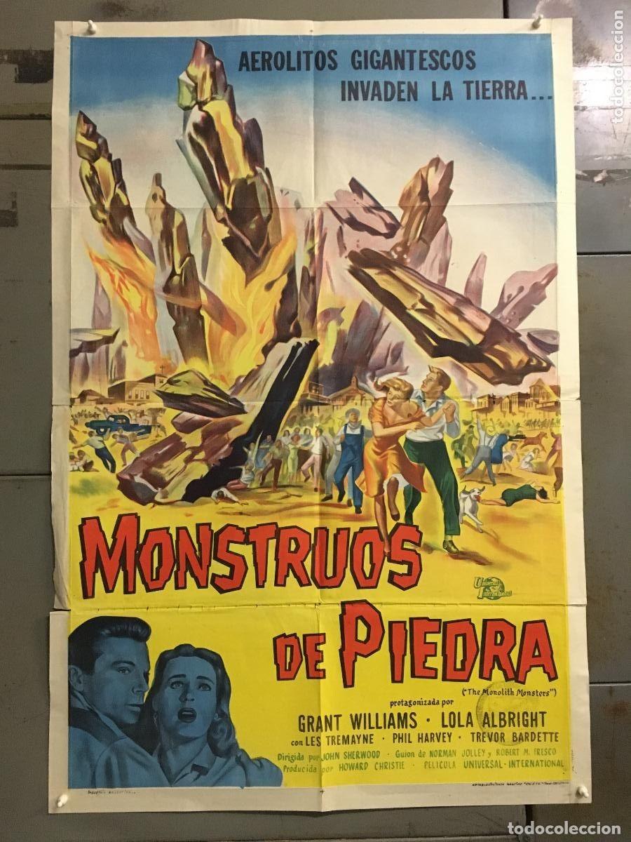 Cin&eacute;ma: PJE 0404 THE MONOLITH MONSTERS GRANT WILLIAMS SCIFI HORROR POSTER ARGENTINO 75X110 LITOGRAFIA