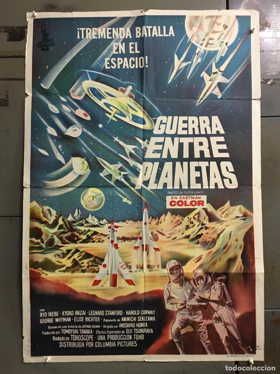 Cine: PJE 0408 BATTLE IN OUTER SPACE ISHIRO HONDA SCIFI POSTER ORIGINAL ARGENTINO 75X110 LITOGRAFIA