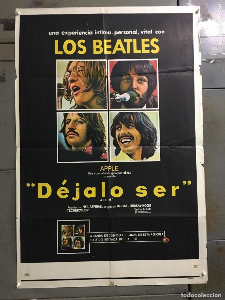 Cine: PJE 0414 LET IT BE THE BEATLES POSTER ORIGINAL ARGENTINO 75X110 LITOGRAFIA