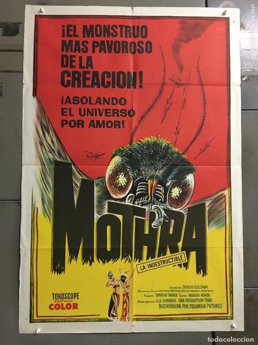 Cine: PJE 0415 MOTHRA ISHIRO HONDA TOHO MONSTRUOS JAPONESES POSTER ORIGINAL ARGENTINO 75X110 LITOGRAFIA