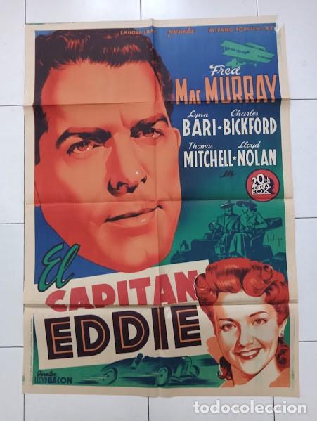 Cinema: SMP 2210 EL CAPITAN EDDIE FRED MACMURRAY AUTOMOVILISMO SOLIGO POSTER ORIGINAL 70X100 ESTRENO LITO