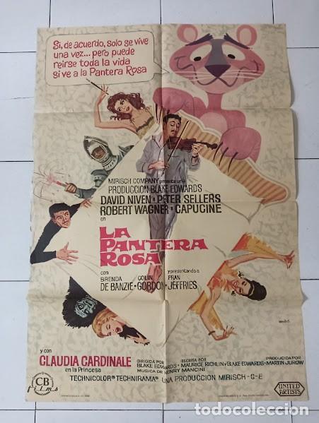Cinema: SMP 2221 LA PANTERA ROSA PETER SELLERS DAVID NIVEN CAPUCINE CARDINALE MAC POSTER ORIG 70X100 ESTRENO