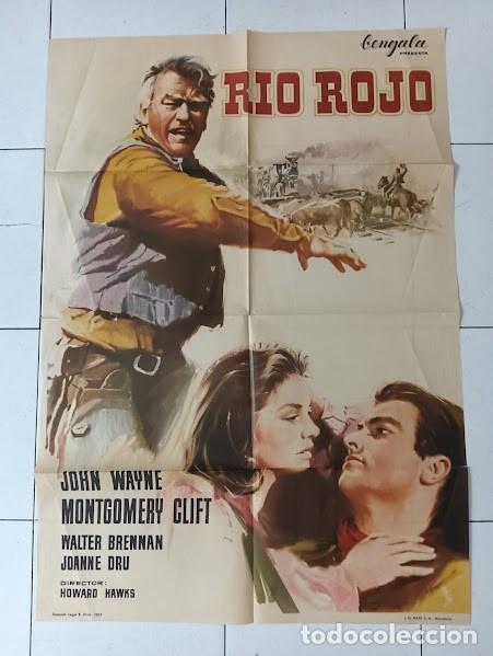 Kino: SMP 2223 RIO ROJO JOHN WAYNE MONTGOMERY CLIFT HOWARD HAWKS POSTER ORIGINAL 70X100 ESPA&Ntilde;OL