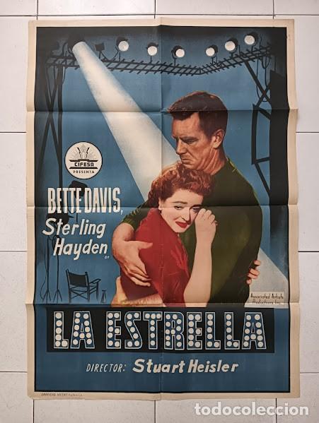 Cine: SMP 2225 LA ESTRELLA BETTE DAVIS NATALIE WOOD STERLING HAYDEN CIFESA POSTER ORIGINAL 70X100 ESTRENO
