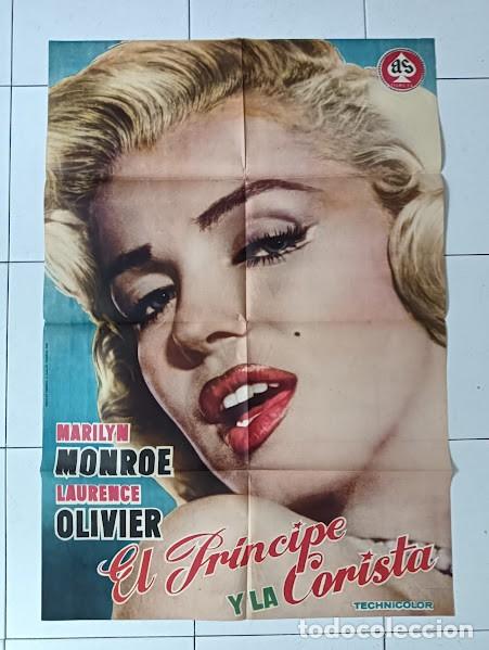 Cinema: SMP 2227 MARILYN MONROE LAURENCE OLIVIER POSTER ORIGINAL 70X100 ESTRENO
