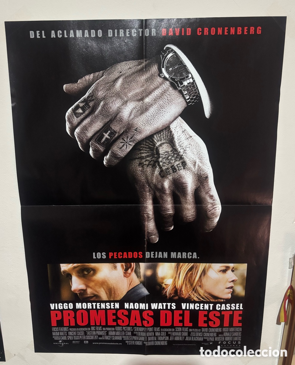 Cine: P&oacute;ster Revista Acci&oacute;n - Promesas del Este (2007) David Cronenberg - Desplegable