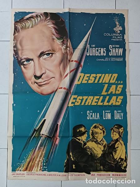 Cin&eacute;ma: SMP 2230 DESTINO LAS ESTRELLAS CURD JURGENS SCIFI ALBERICIO POSTER ORIGINAL 70X100 ESTRENO
