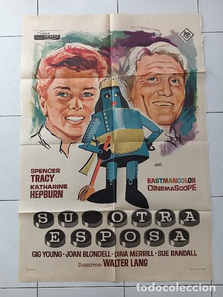 Cinema: SMP 2234 SU OTRA ESPOSA KATHARINE HEPBURN SPENCER TRACY POSTER ORIGINAL 70X100 ESTRENO