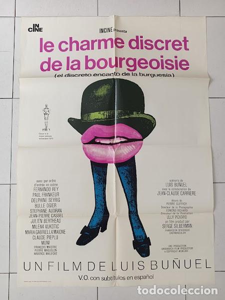 Cinema: SMP 2237 EL DISCRETO ENCANTO DE LA BURGUESIA LUIS BU&Ntilde;UEL POSTER ORIGINAL 70X100 ESTRENO raro