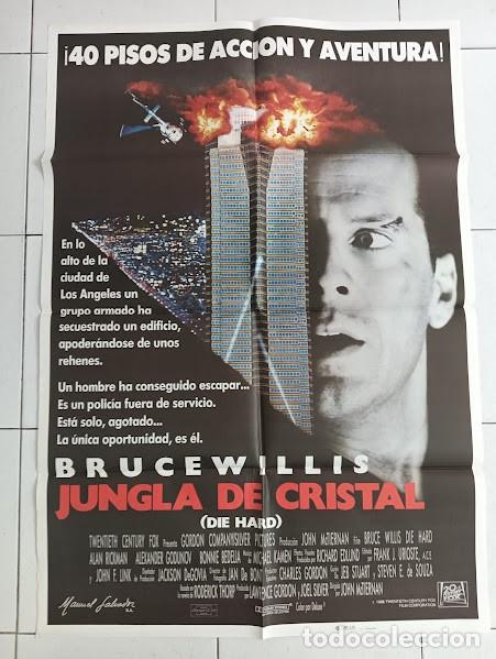 Cin&eacute;ma: SMP 2240 LA JUNGLA DE CRISTAL Die Hard BRUCE WILLIS ALAN RICKMAN POSTER ORIGINAL 70X100 ESTRENO