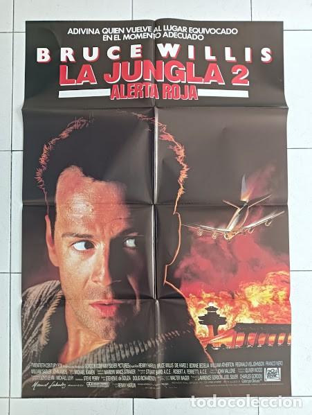 Cinema: SMP 2241 LA JUNGLA DE CRISTAL 2 ALERTA ROJA Die Hard 2 BRUCE WILLIS POSTER ORIG 70X100 ESTRENO raro